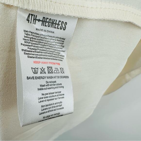 4th + Reckless | Midi Satin Slip Dress Size 6 Tall - Picture 8 of 8